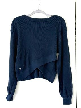 Lululemon Navy Reversible Crossover Sweater